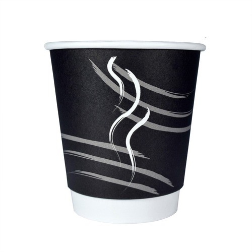 Paper Cup, Hot, Insulated, Double Wall, 10oz, 600/CT, BK