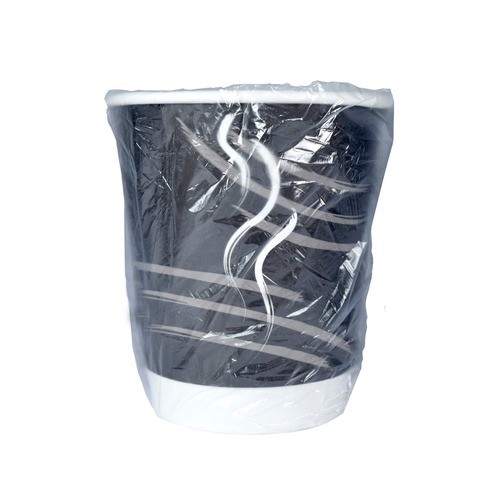 Paper Cup, Hot, Wrapped, Double Wall, 10oz, 500/CT, BK