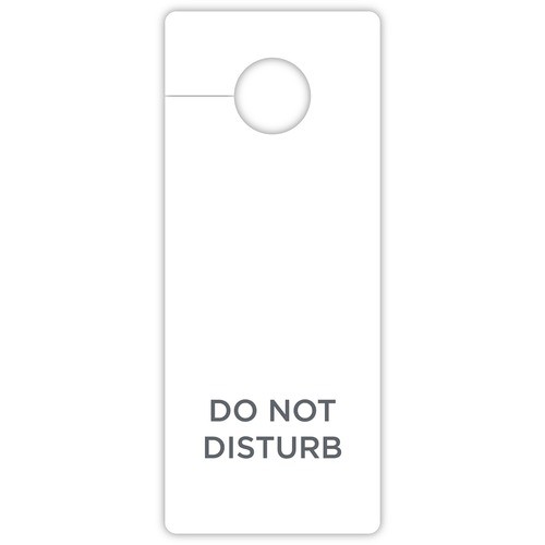 Sign, DND, Hanging, 3"Wx8"H, 100/CT, White