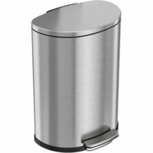 Trash Can, Soft Step, 13 Gal, 19-4/5"x14-3/4"x26-2/5", SR