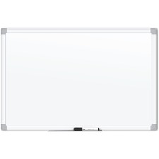 Whiteboard, Magnetic, Porcelain Steel/AluminumFrame, 48"x36", WE
