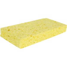 Sponge, Cellulose, Rectangle, 3.7"x1.6"x6.08", 24/CT, Yellow