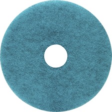 Floor Pads, f/Burnishing, 17", 5/CT, Aqua