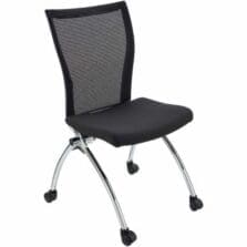 Chair, High-Back, 23-1/2"x24-1/4"x37-1/2", 2/CT, BK/SR