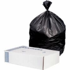 Can Liners, Reprocessed, 1.2 mil, 30"x36", 250/CT, BK