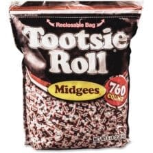 Tootsie Roll Midgees, Bite Size Cocoa Candy, Wrapped, 5 lb, BN