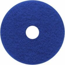 Floor Pads, f/Cleaning, 16", 5/CT, Blue