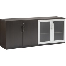 Cabinet, Low Wall, w/Doors, 72"x20"x29-1/2", Mocha