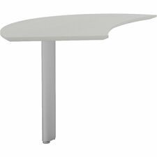 Desk Extension, Left, 47"x28"x29-1/2", Textured Sea Salt