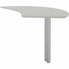 Desk Extension, Right, 47"x28"x29-1/2", Textured Sea Salt