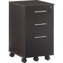 Pedestal, B/B/F, Mobile, 15-1/2"x18"x26-3/4", Mocha