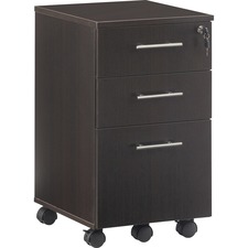 Pedestal, B/B/F, Mobile, 15-1/2"x18"x26-3/4", Mocha