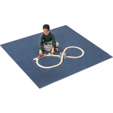 Rug, Anti-static, Nylon, KIDplyBack, Rect, 7'6"x12', Marine Blue