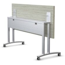 Beam, w/Modesty Panel, f/60"Flip&Nest Tables, Metallic Silver