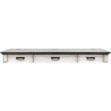 Desk, Sit/Stand, 65"x32"x45", Vintage Linen
