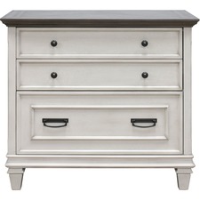 File, Lateral, 36"x21"x31", Vintage Linen