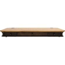 Desktop, Sit/Stand, 54"x28"x6", Dark Roast