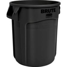 Brute Container, 20 Gal, 22-1/2"x19-3/8'x35-7/8", 6/CT, BK