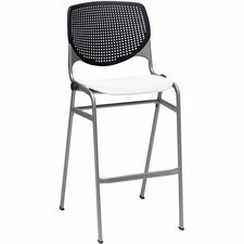 Barstool, Stack, 23"x22"x46-1/2", Black/White