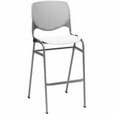 Barstool, Stack, 23"x22"x46-1/2", Light Gray/White