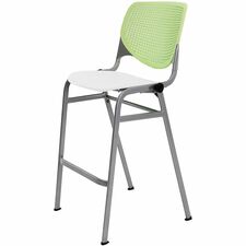 Barstool, Stack, 23"x22"x46-1/2", Lime Green/White
