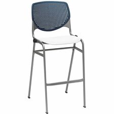 Barstool, Stack, 23"x22"x46-1/2", Navy/White
