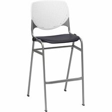 Barstool, Stack, 23"x22"x46-1/2", White/Black