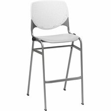 Barstool, Stack, 23"x22"x46-1/2", White/Light Gray
