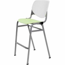 Barstool, Stack, 23"x22"x46-1/2", White/Lime Green