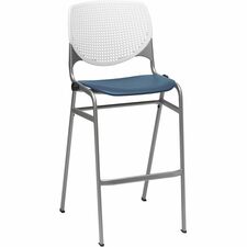 Barstool, Stack, 23"x22"x46-1/2", White/Navy
