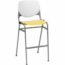 Barstool, Stack, 23"x22"x46-1/2", White/Yellow