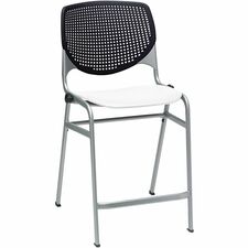 Stool, Counter, 21-1/4"x21-1/2"x41-1/2", Black/White