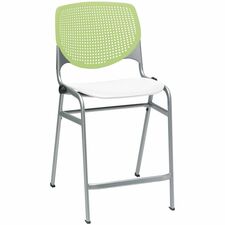 Stool, Counter, 21-1/4"x21-1/2"x41-1/2", Lime Green/White