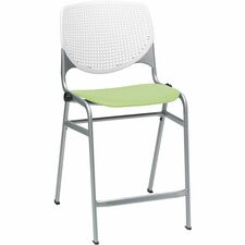 Stool, Counter, 21-1/4"x21-1/2"x41-1/2", White/Lime Green