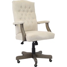 Chair, Executive, Midback, 27"x8"x43", Champagne