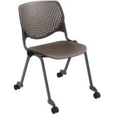 Chair, Casters, 20-1/2"x21-1/4"x31-1/2", Brownstone