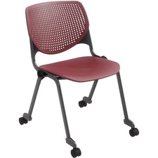 Chair, Casters, 20-1/2"x21-1/4"x31-1/2", Burgundy