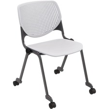 Chair, Casters, 20-1/2"x21-1/4"x31-1/2", Light Gray