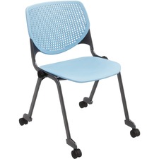 Chair, Casters, 20-1/2"x21-1/4"x31-1/2", Sky Blue