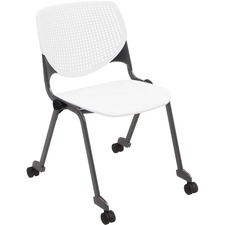 Chair, Casters, 20-1/2"x21-1/4"x31-1/2", White