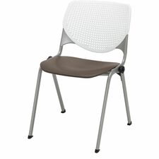Chair, Kool, 20-1/2"x21-1/4"x31-1/2", White/Brownstone