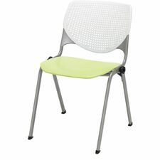 Chair, Kool, 20-1/2"x21-1/4"x31-1/2", White/Lime Green