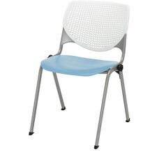 Chair, Kool, 20-1/2"x21-1/4"x31-1/2", White/Sky Blue
