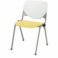 Chair, Kool, 20-1/2"x21-1/4"x31-1/2", White/Yellow