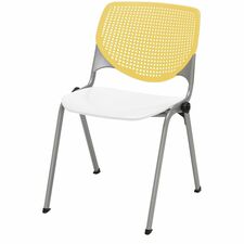 Chair, Kool, 20-1/2"x21-1/4"x31-1/2", Yellow/White