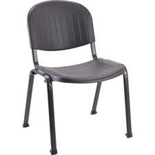 Stack Chair, Poly/Metal, 21-5/8"x23-1/4"x31-7/8", 4/CT, BK
