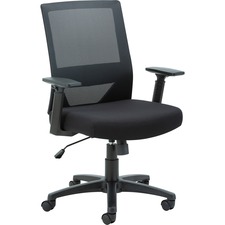 Mid-Back Task Chair, Mesh, 27-1/8"x26-1/2"x39", Black