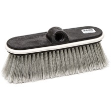 Scrub Brush, f/Wall/Window/Car, 10"W, 2-3/8"L Trim, Gray