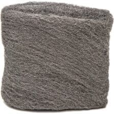 Scrub Pad, Steel Wool, Hvy-duty, Grade 0, 12/PK, 6/CT, Gray