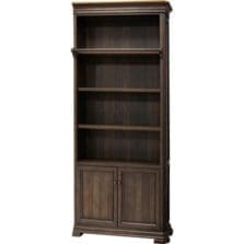 Bookcase, Center, Door, Sonoma, 40"x14"x94", Dark Roast